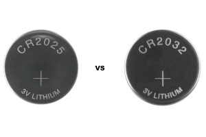 CR2025 VS.CR2032 -batteri