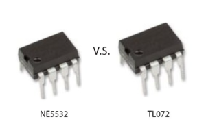 NE5532 och TL072: Vad skiljer dessa op-ampar?