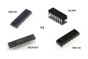 Förstå skillnaderna mellan 74HC595, 74LS595, 74HC164 och MCP23017