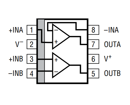 LT1013 Pinout