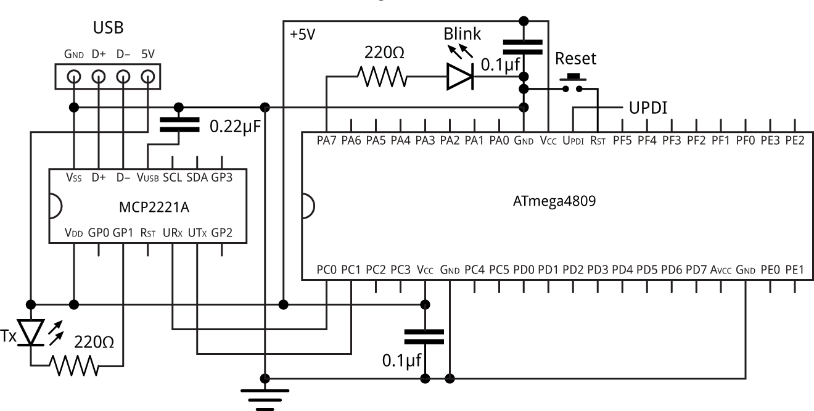 Fig. 5 ATMEGA Circuit