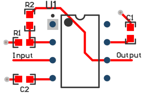 LM741CN Layout