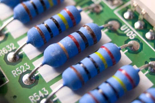 220 Ohm Resistors in Electronic Circuit